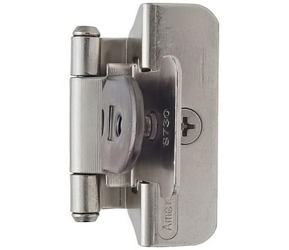 Amerock BPR8701 Functional Hardware 1/4" Steel 2 Pack Overlay Double Demountable Hinge