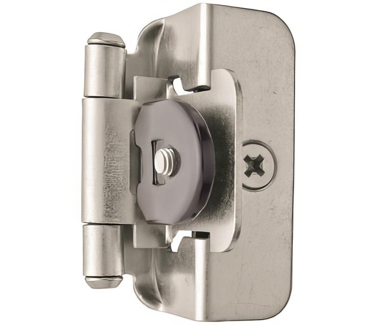 Amerock BPR8704 Functional Hardware 1/2" Steel 2 Pack Overlay Double Demountable Hinge