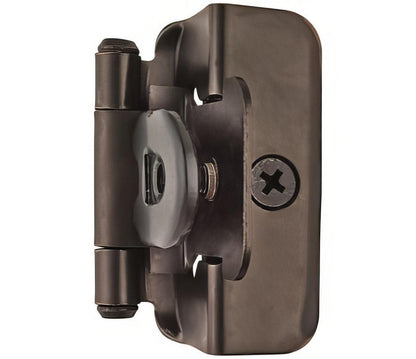 Amerock BPR8704 Functional Hardware 1/2" Steel 2 Pack Overlay Double Demountable Hinge