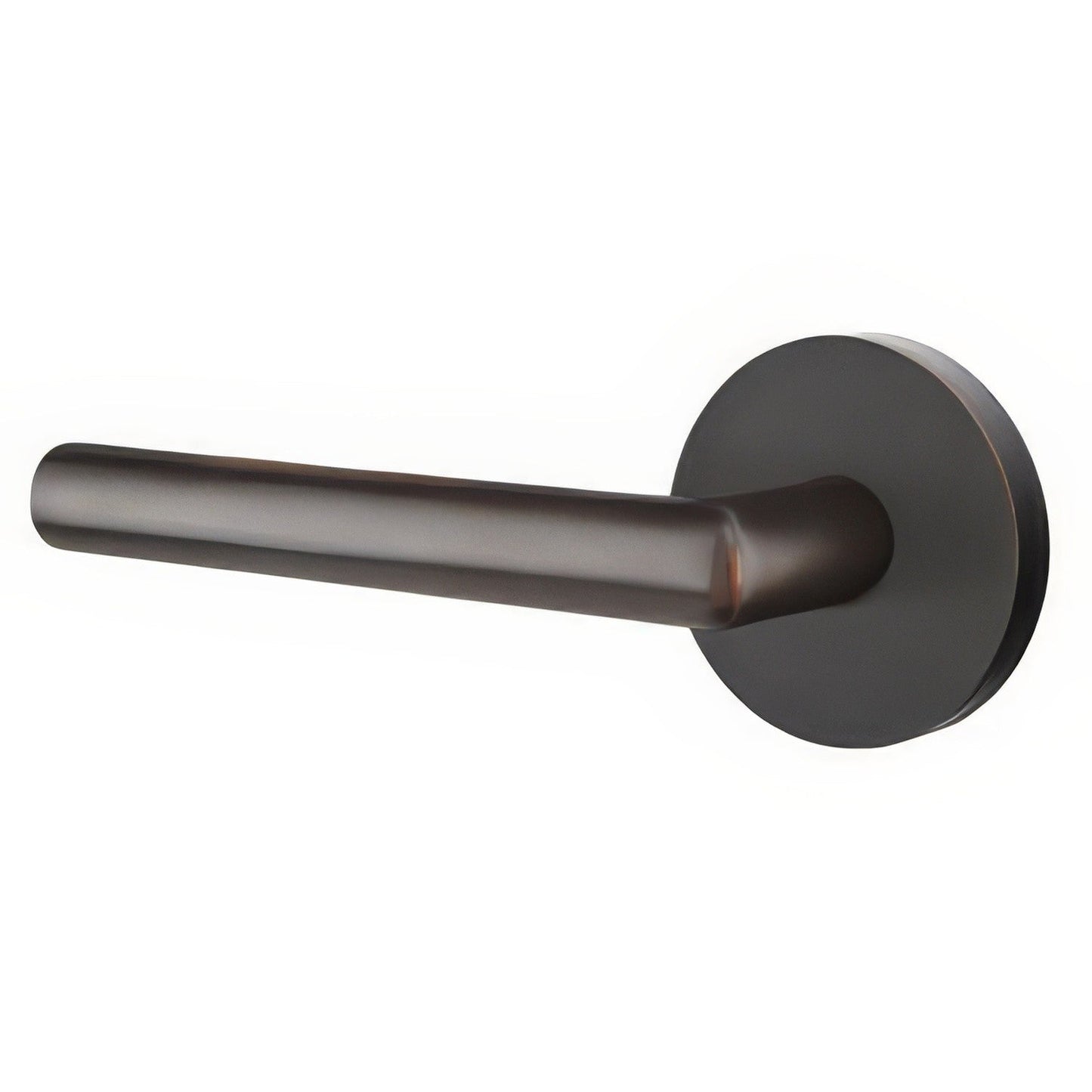 Emtek C5109STUUS Stuttgart Lever 2-3/8" Backset Passage with Disk Rose and CF Mechanism