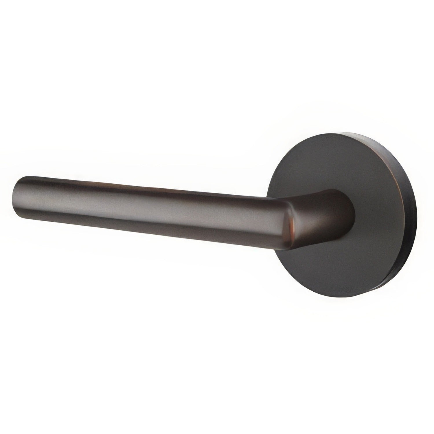 Emtek C5109STUUS Stuttgart Lever 2-3/8" Backset Passage with Disk Rose and CF Mechanism