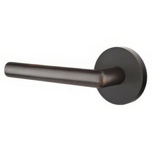 Emtek C5109STUUS Stuttgart Lever 2-3/8" Backset Passage with Disk Rose and CF Mechanism