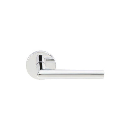 Emtek C5109STUUS Stuttgart Lever 2-3/8" Backset Passage with Disk Rose and CF Mechanism