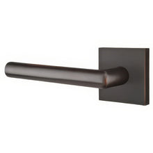 Emtek C5110STUUS Stuttgart Lever 2-3/8" Backset Passage with Square Rose and CF Mechanism