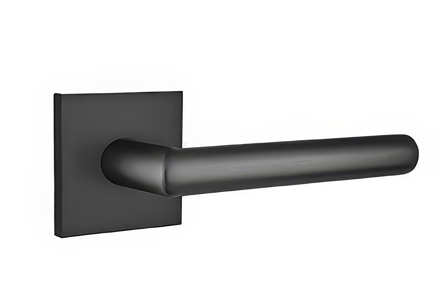 Emtek C5110STUUS Stuttgart Lever 2-3/8" Backset Passage with Square Rose and CF Mechanism