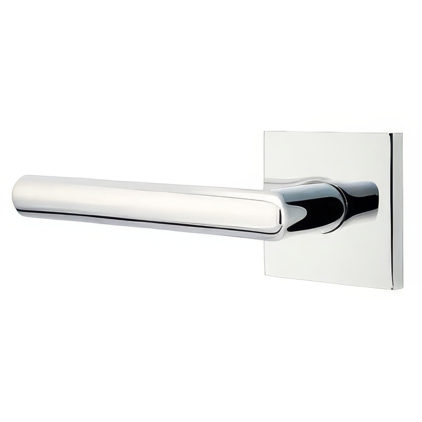 Emtek C5110STUUS Stuttgart Lever 2-3/8" Backset Passage with Square Rose and CF Mechanism
