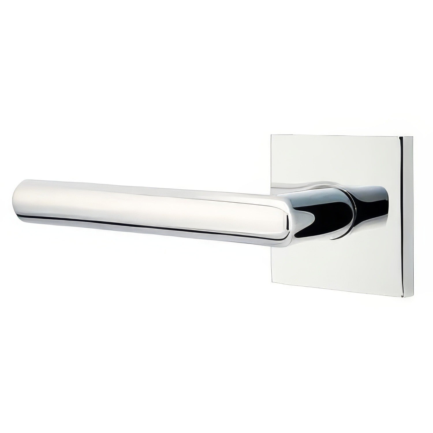 Emtek C5110STUUS Stuttgart Lever 2-3/8" Backset Passage with Square Rose and CF Mechanism
