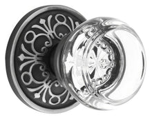 Emtek C8200GT Georgetown Crystal Privacy Door Knob with Brass Rosette and the CF Mechanism
