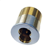 Falcon C987626FIC#5 1-3/8 Inch Small Format Mortise Cylinder with Straight Cam Less Core Satin Chrome Finish.