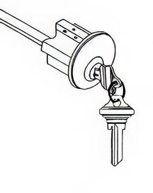 Better Home Products CCYLKNOB SC1 Entry Knob Cylinder Assembly with 2 Keys.