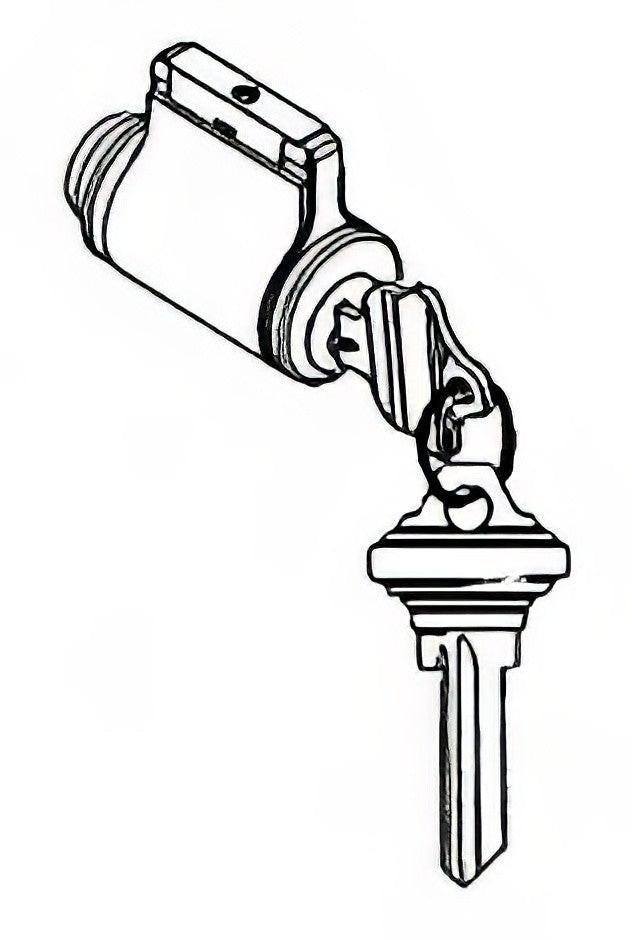 Better Home Products CCYLSSLEV SC1 Entry Lever Cylinder Assembly with 2 Keys.