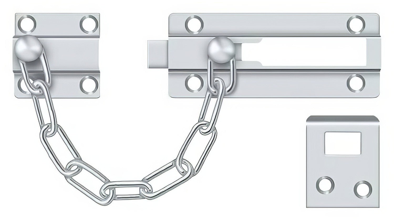 Deltana CDG35 7" Door Security Chain Door Bolt