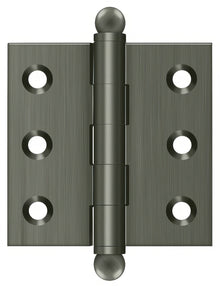 Deltana CH2020U 2" x 2" Hinge with Ball Tip Finials