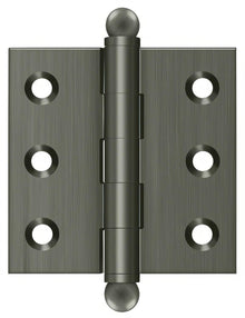 Deltana CH2020U 2" x 2" Hinge with Ball Tip Finials