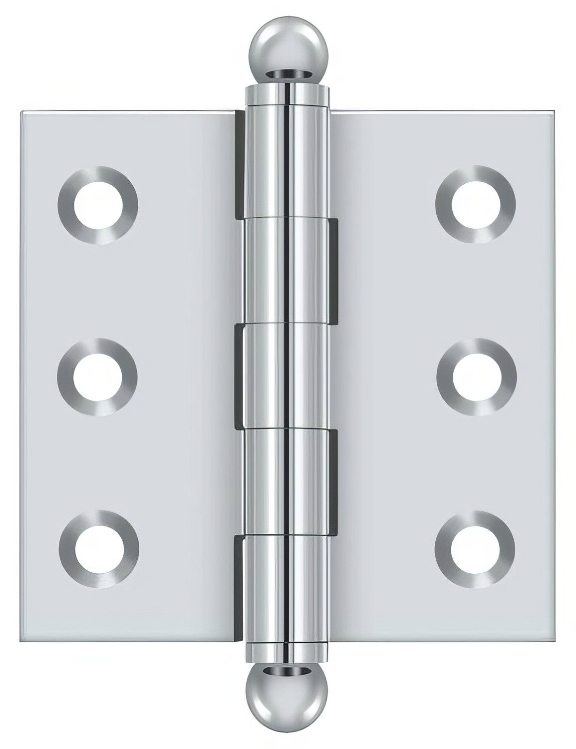 Deltana CH2020U 2" x 2" Hinge with Ball Tip Finials