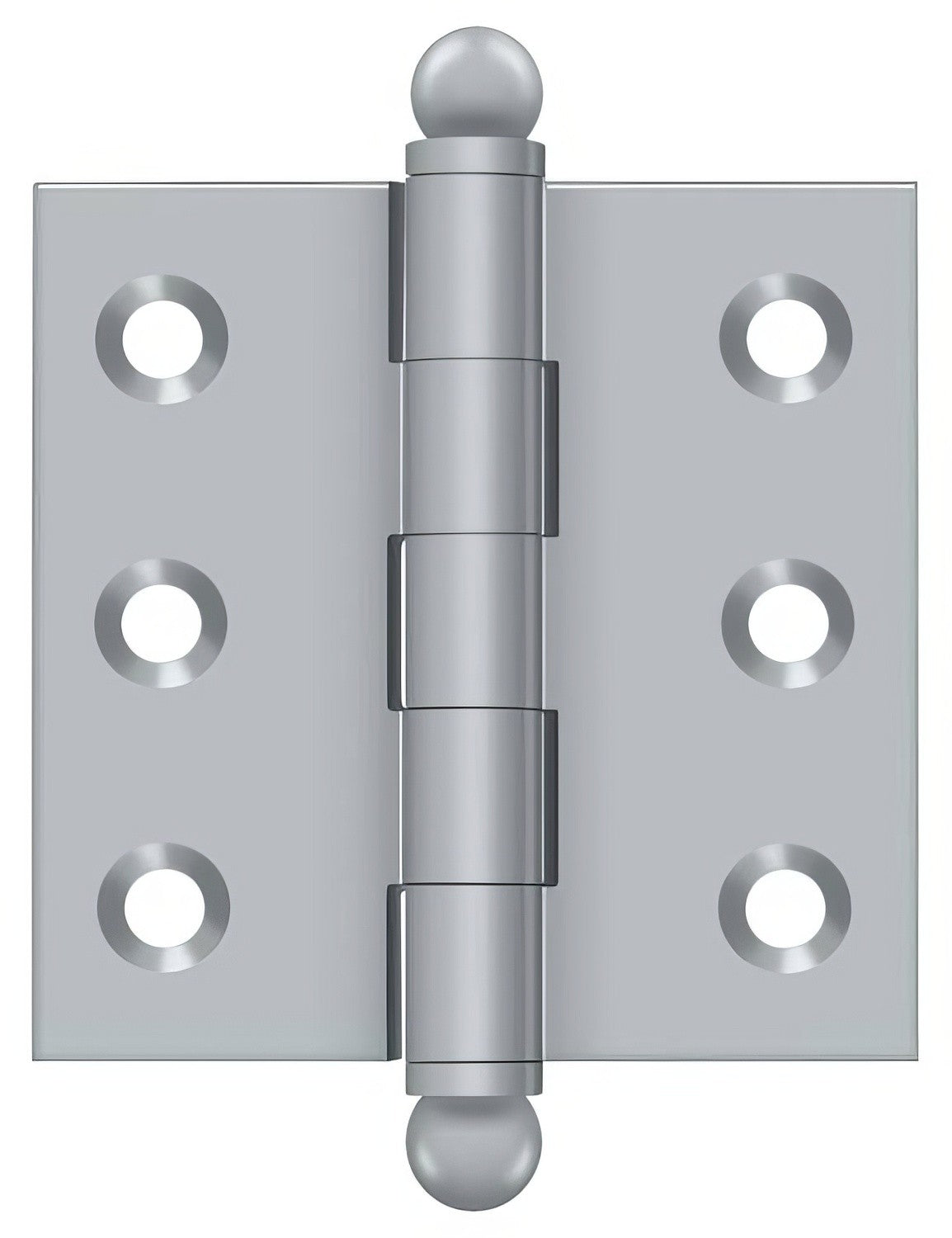 Deltana CH2020U 2" x 2" Hinge with Ball Tip Finials