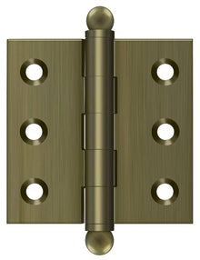 Deltana CH2020U 2" x 2" Hinge with Ball Tip Finials