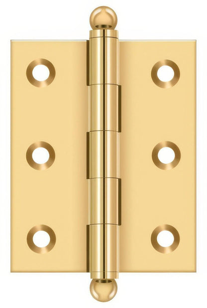 Deltana CH2520 2-1/2" x 2" Hinge with Ball Tip Finials