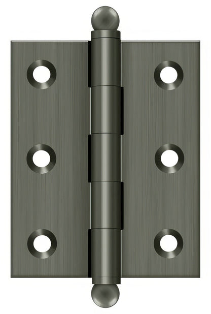 Deltana CH2520 2-1/2" x 2" Hinge with Ball Tip Finials.