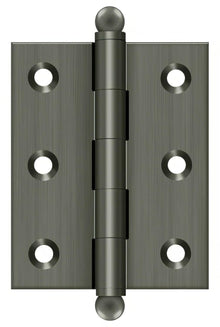 Deltana CH2520 2-1/2" x 2" Hinge with Ball Tip Finials