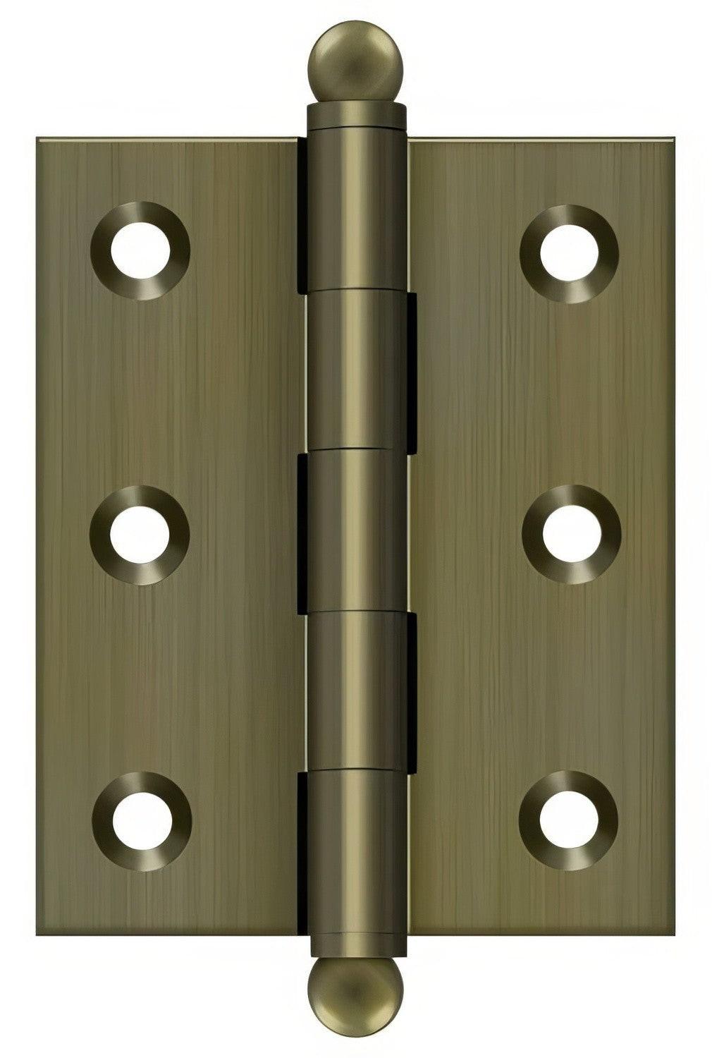 Deltana CH2520 2-1/2" x 2" Hinge with Ball Tip Finials