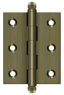 Deltana CH2520 2-1/2" x 2" Hinge with Ball Tip Finials