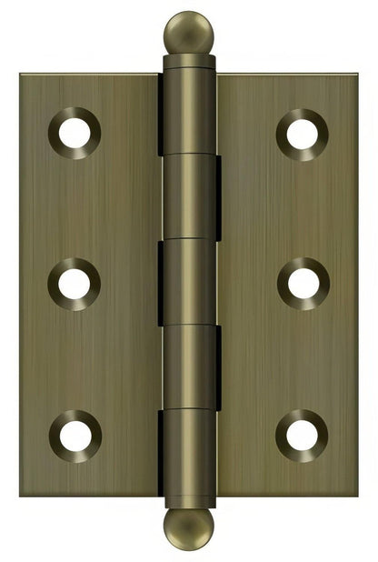 Deltana CH2520 2-1/2" x 2" Hinge with Ball Tip Finials