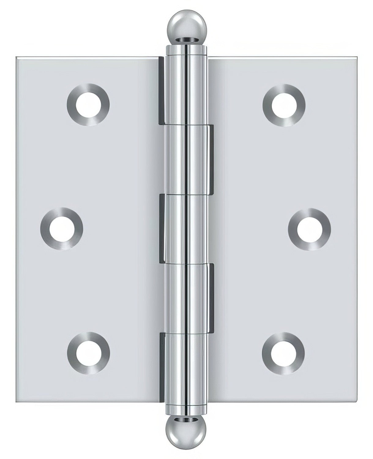 Deltana CH2525 2-1/2" x 2-1/2" Hinge with Ball Tip Finials