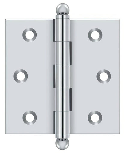 Deltana CH2525 2-1/2" x 2-1/2" Hinge with Ball Tip Finials