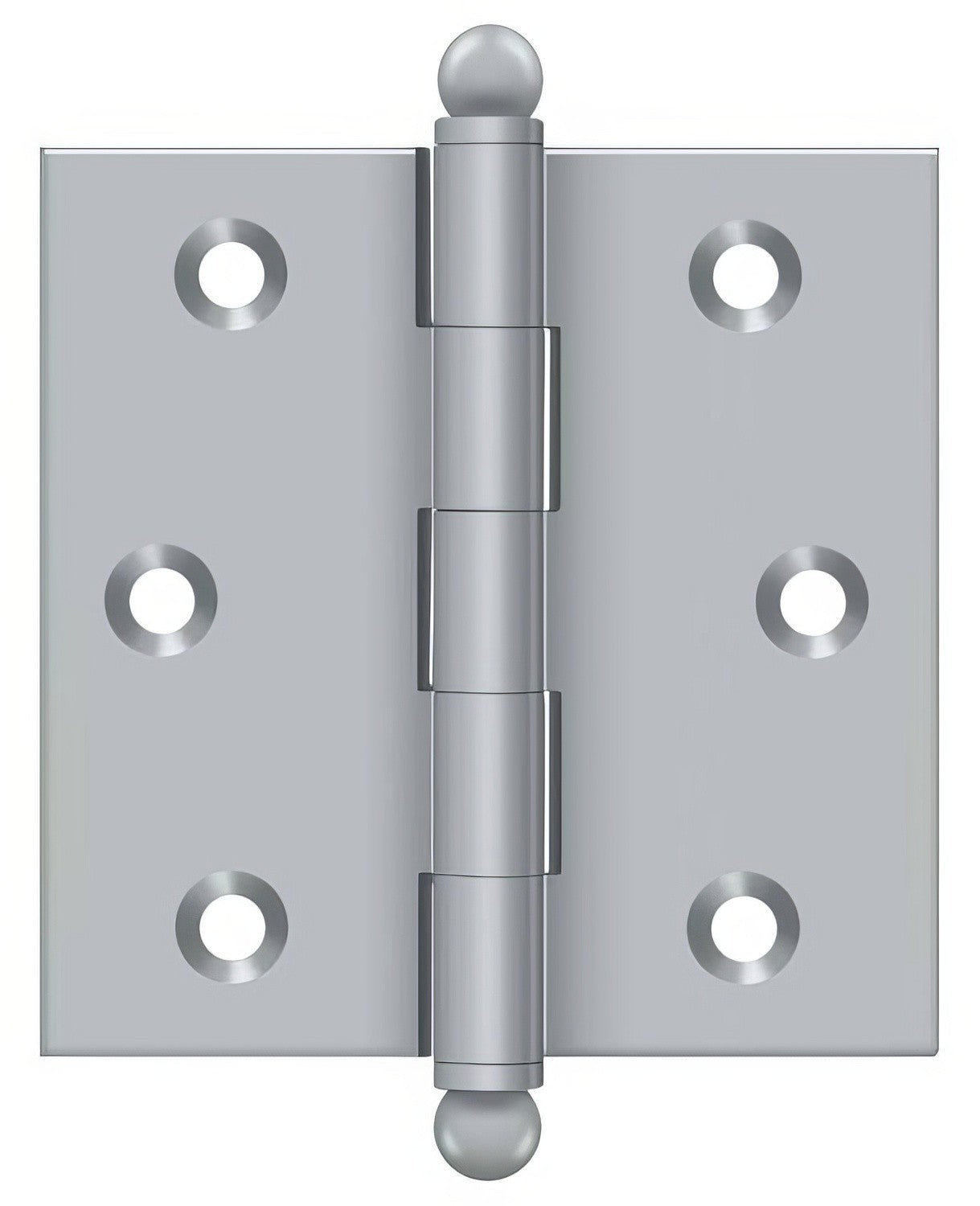 Deltana CH2525 2-1/2" x 2-1/2" Hinge with Ball Tip Finials