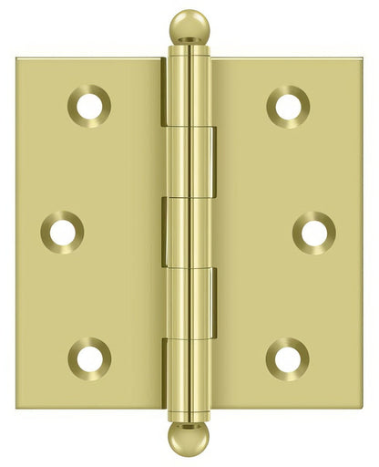 Deltana CH2525 2-1/2" x 2-1/2" Hinge with Ball Tip Finials
