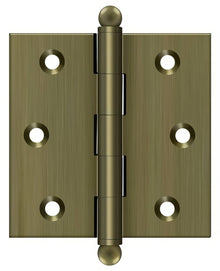 Deltana CH2525 2-1/2" x 2-1/2" Hinge with Ball Tip Finials