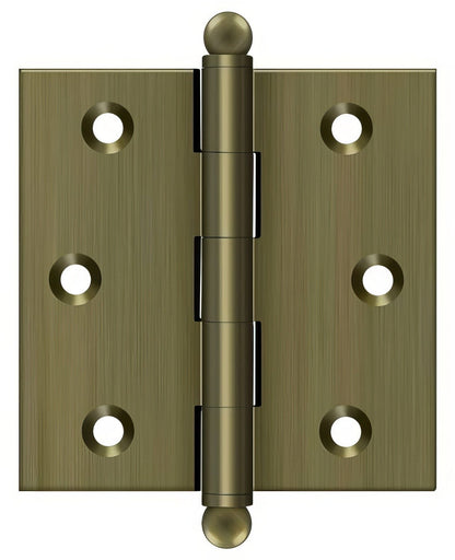 Deltana CH2525 2-1/2" x 2-1/2" Hinge with Ball Tip Finials