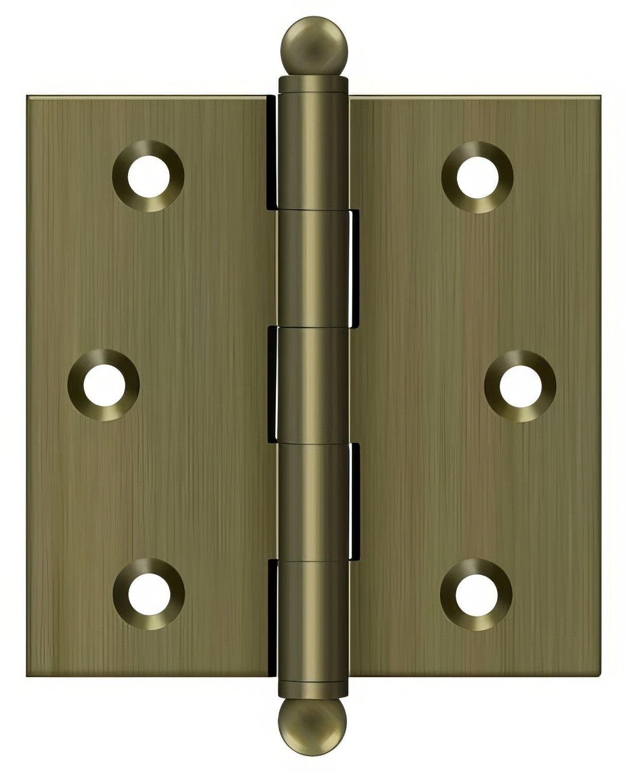 Deltana CH2525 2-1/2" x 2-1/2" Hinge with Ball Tip Finials