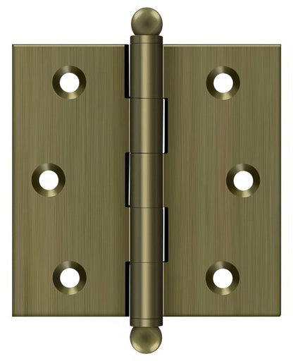 Deltana CH2525 2-1/2" x 2-1/2" Hinge with Ball Tip Finials