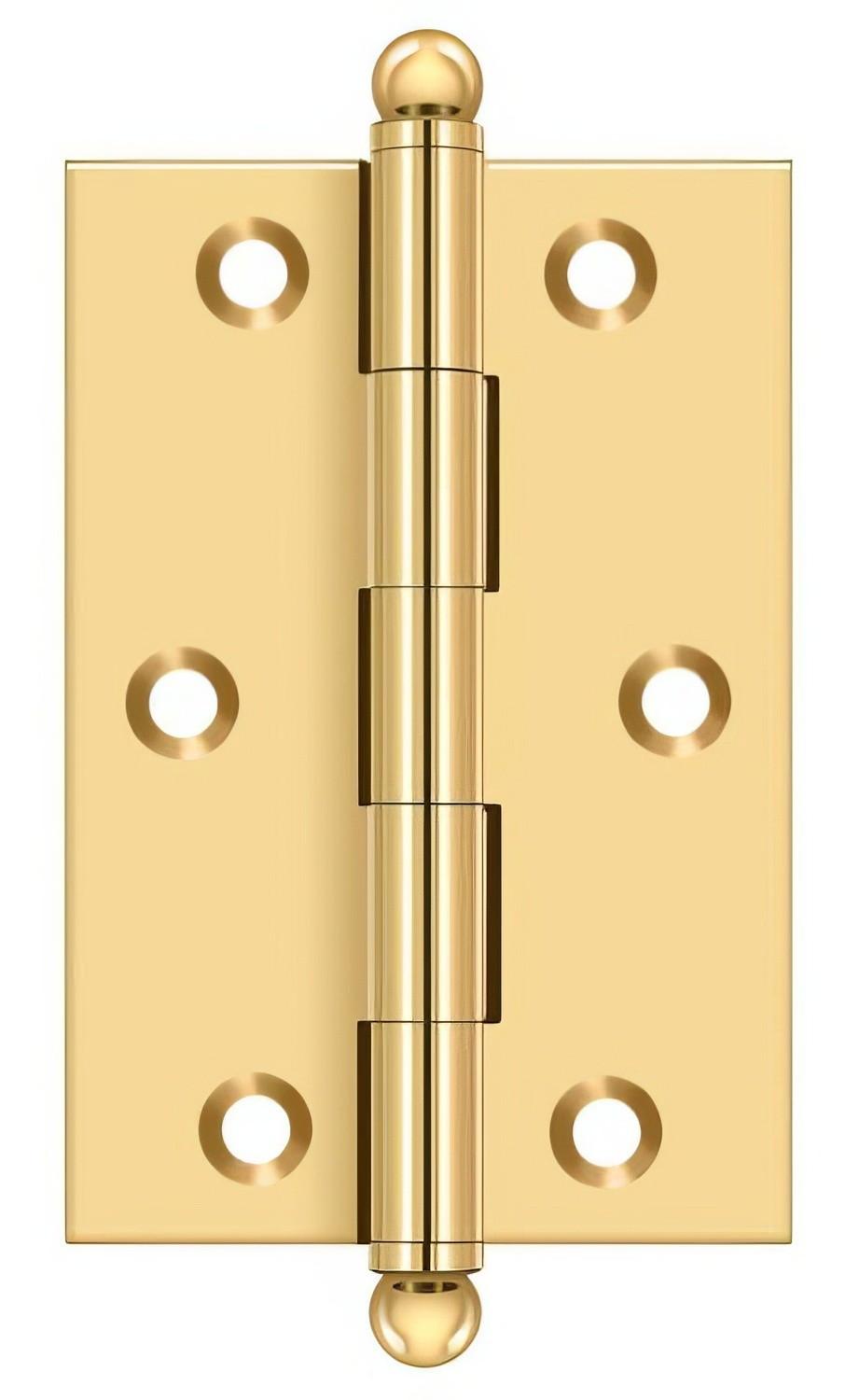 Deltana CH3020 Set of 2 3" x 2" Hinge with Ball Tip Finials
