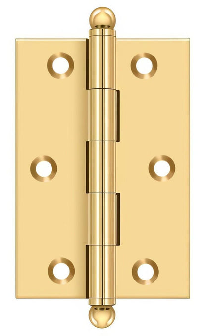 Deltana CH3020 Set of 2 3" x 2" Hinge with Ball Tip Finials