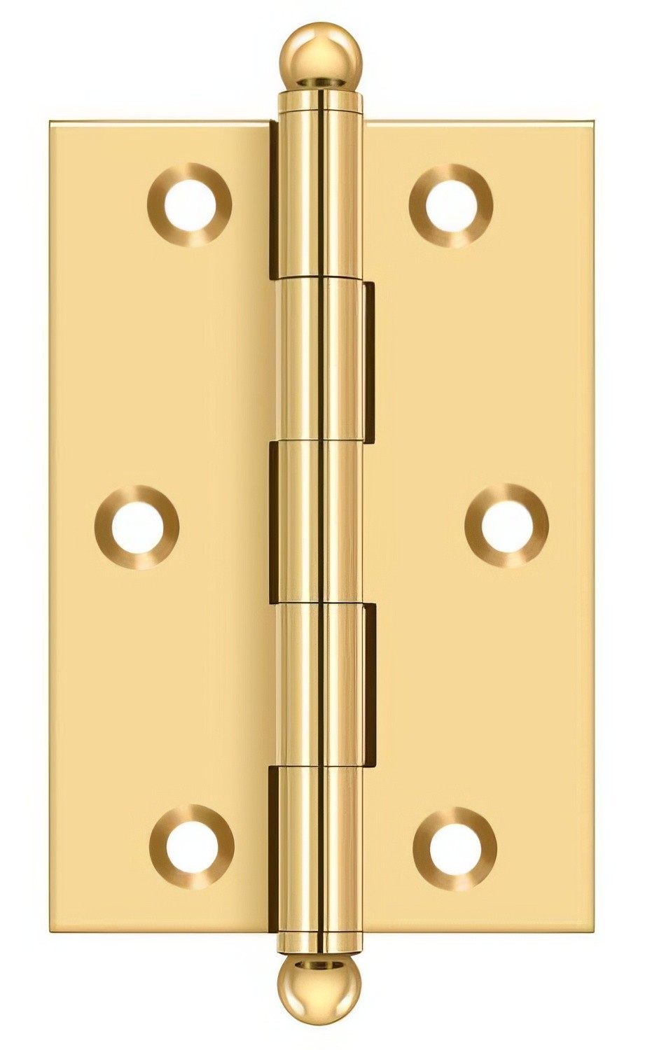 Deltana CH3020 Set of 2 3" x 2" Hinge with Ball Tip Finials