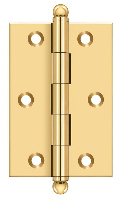 Deltana CH3020 Set of 2 3" x 2" Hinge with Ball Tip Finials