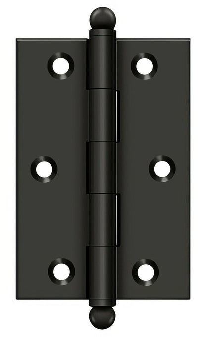 Deltana CH3020 Set of 2 3" x 2" Hinge with Ball Tip Finials