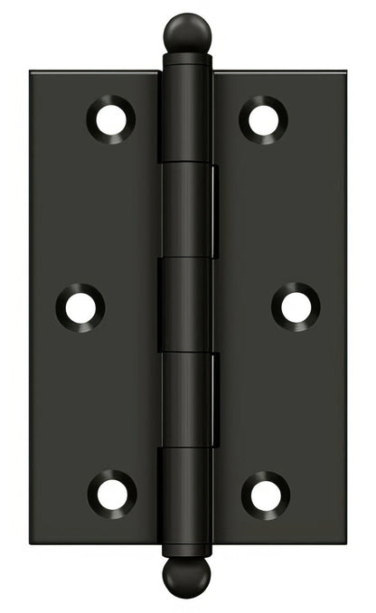 Deltana CH3020 Set of 2 3" x 2" Hinge with Ball Tip Finials