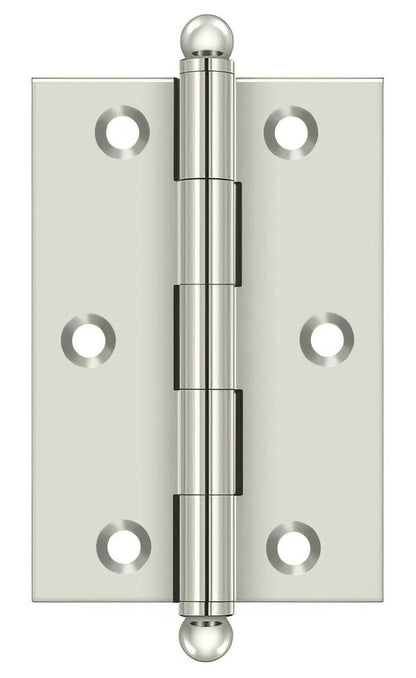 Deltana CH3020 Set of 2 3" x 2" Hinge with Ball Tip Finials