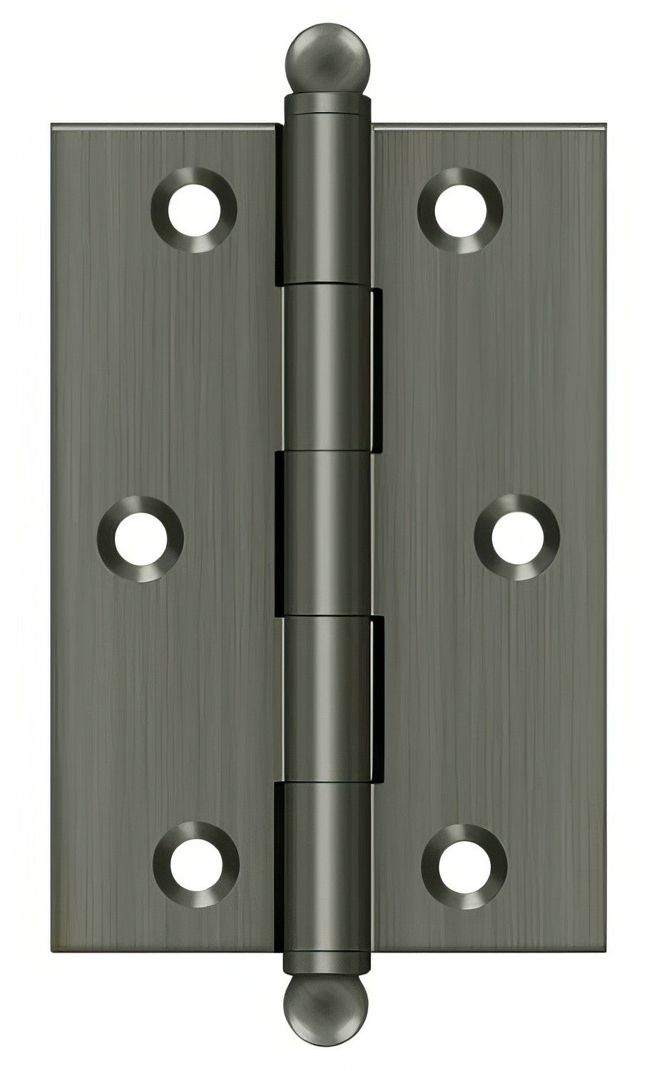 Deltana CH3020 Set of 2 3" x 2" Hinge with Ball Tip Finials
