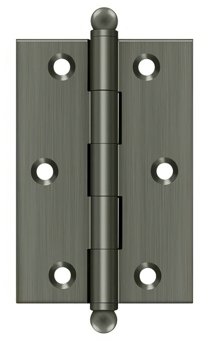 Deltana CH3020 Set of 2 3" x 2" Hinge with Ball Tip Finials