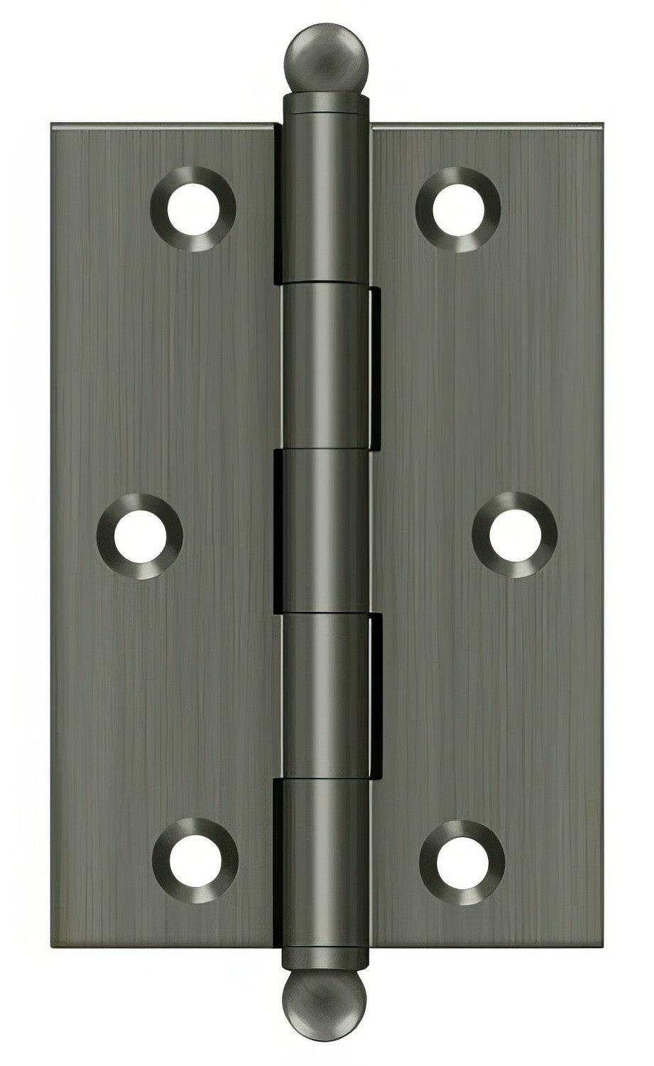 Deltana CH3020 Set of 2 3" x 2" Hinge with Ball Tip Finials