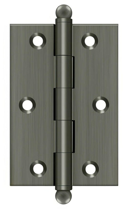 Deltana CH3020 Set of 2 3" x 2" Hinge with Ball Tip Finials