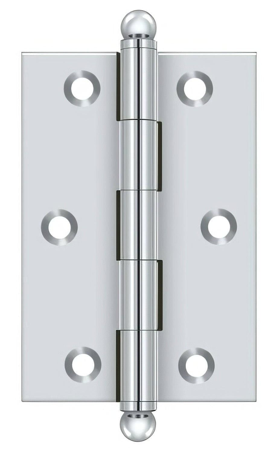 Deltana CH3020 Set of 2 3" x 2" Hinge with Ball Tip Finials