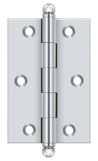 Deltana CH3020 Set of 2 3" x 2" Hinge with Ball Tip Finials