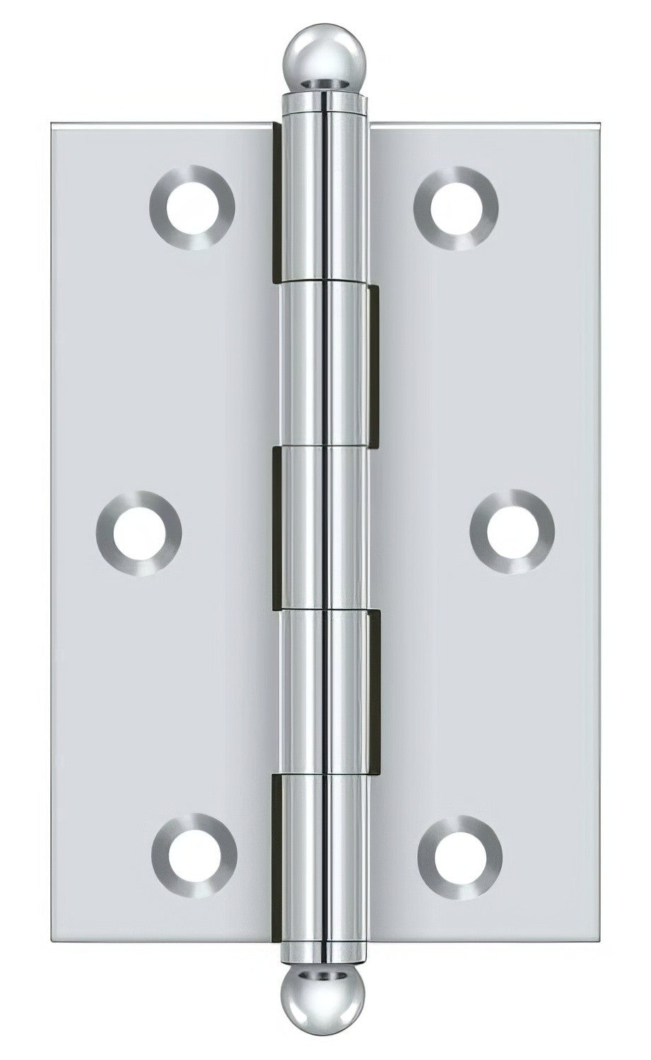 Deltana CH3020 Set of 2 3" x 2" Hinge with Ball Tip Finials