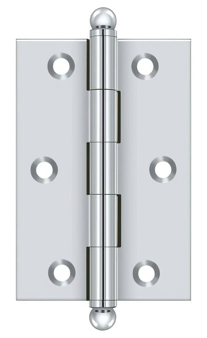 Deltana CH3020 Set of 2 3" x 2" Hinge with Ball Tip Finials
